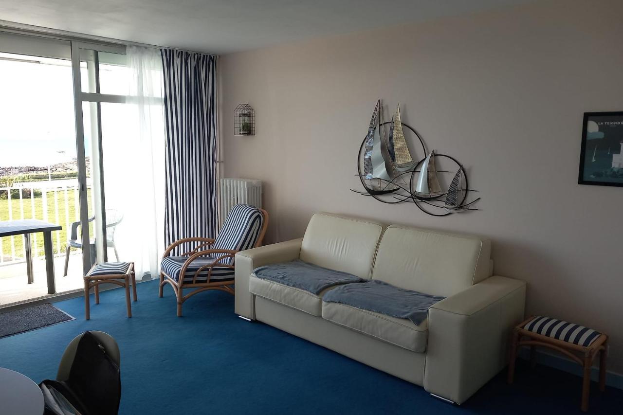 Grand Studio Vue Mer Dans Residence Des 3 Iles Pres De La Thalasso Quiberon Buitenkant foto